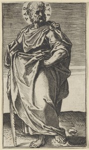Apostel Judas Taddeüs met een zaag