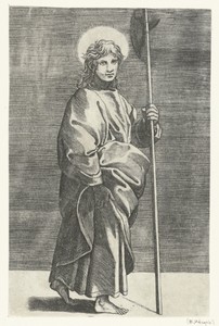 Apostel Judas Taddeüs met hellebaard