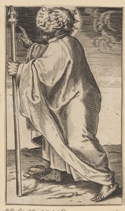 Apostel Tomas met een speer