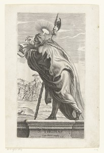 Apostel Tomas met hellebaard