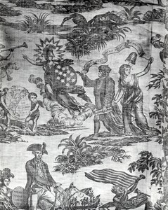 Apotheosis of Franklin (Furnishing Fabric)