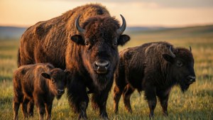 Appa with His Bison Family