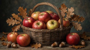 Apple Basket Still Life