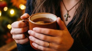 Apple Cider and Cross Necklace