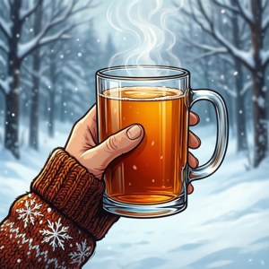 Apple Cider and Snowflake Sleeve