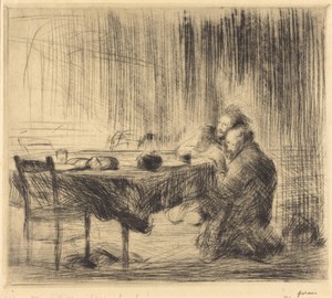 Après l'apparition (2e planche) (After the Vision) (second plate)