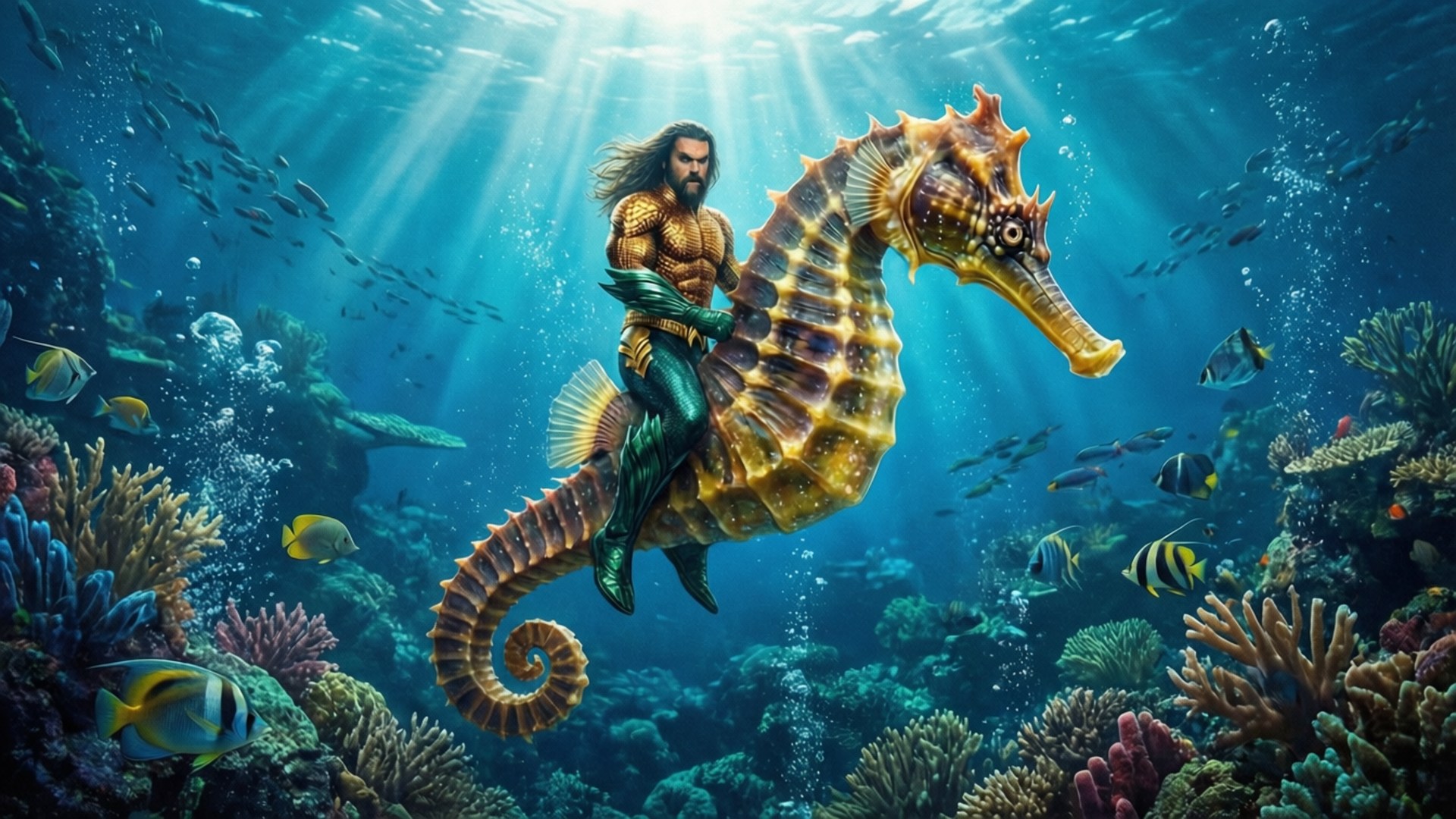 Aquaman Coral Reef by Wallpapers.art Studio