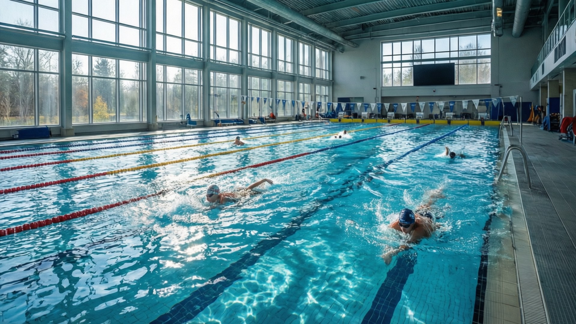 Aquatic Centre Laps by Wallpapers.art Studio