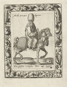 Arabische man te paard