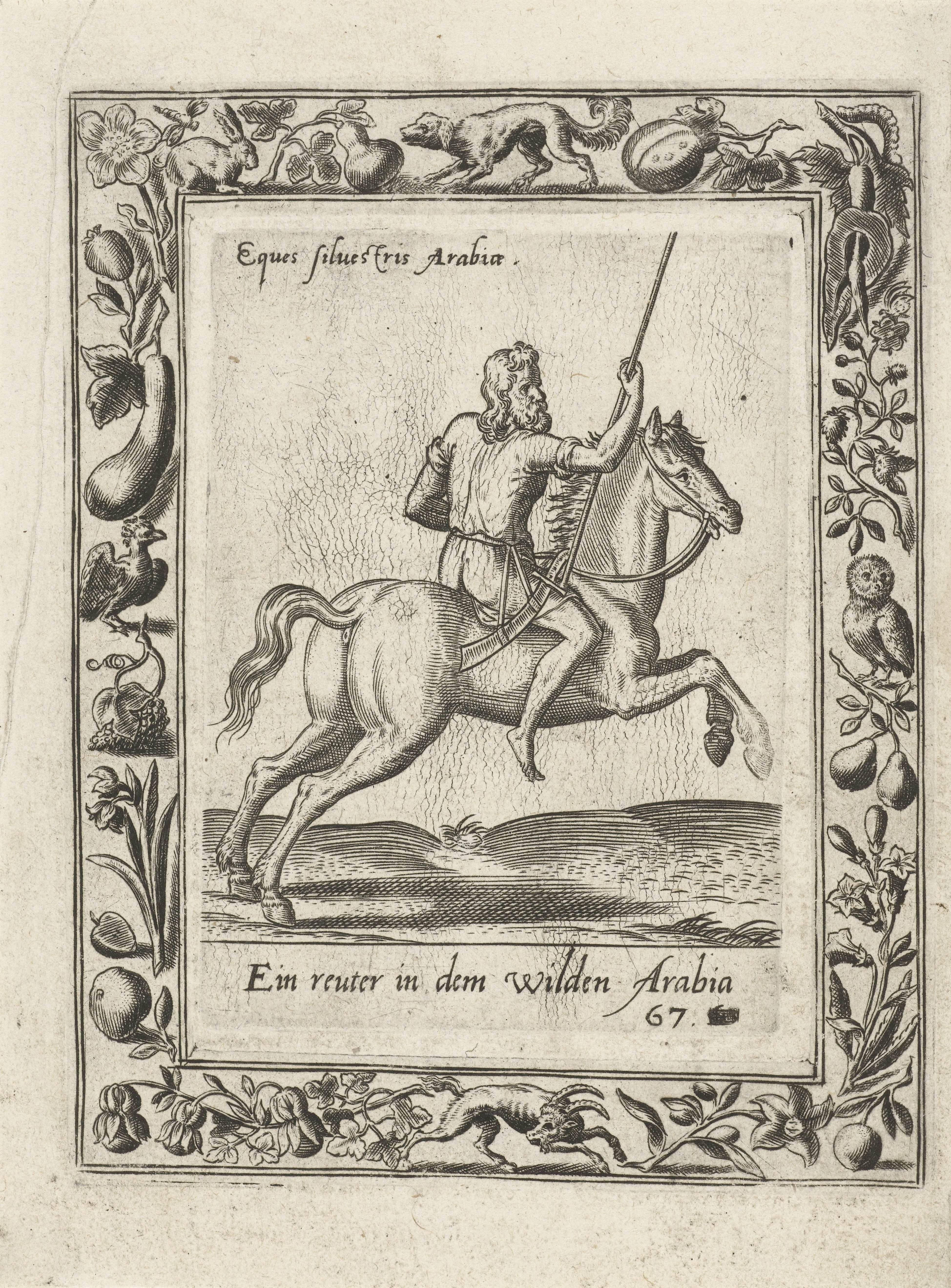 Arabische ruiter by Abraham de Bruyn