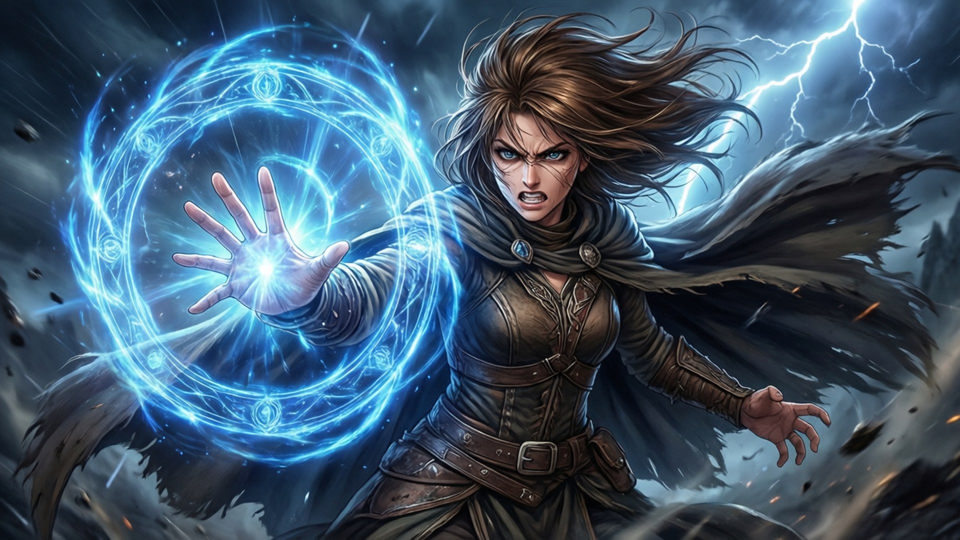 Arcane Storm Unleashed by Wallpapers.art Studio
