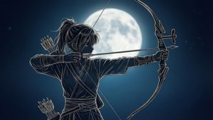 Archer at Moon