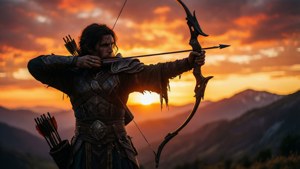Archer Silhouette Sunset