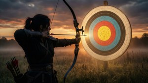 Archer Silhouette Sunset