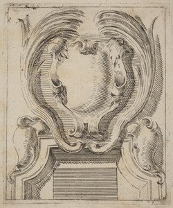 Architectural Motif with Three Shields