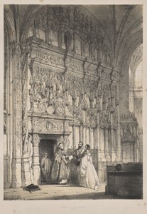 Architecture of the Middle Ages:  Screen in St. Jacques, Dieppe