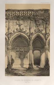 Architecture Pittoresque ou Monuments des xveme. Et xvieme. Siecles: Chateaux De France des XV et XVI Siecles: Pl. 41, Galerie Du Château De Jouancy (Saone et Loire)