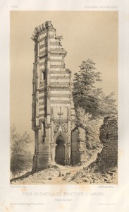 Architecture Pittoresque ou Monuments des xveme. Et xvieme. Siecles: Chateaux De France des XV et XVI Siecles: Pl.3, Tour du chateau de Montfort-l'Amaury (Seine-et-Oise)