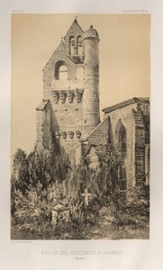 Architecture Pittoresque ou Monuments des xveme. Et xvieme. Siecles: Chateaux De France des XV et XVI Siecles: Pl. 40, Église Des Pénitents À Avignon (Vaucluse)