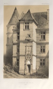 Architecture Pittoresque ou Monuments des XVeme. Et XVIeme. Siecles: Chateaux de France des XV et XVI Siecles: Pl. 62, Château De Folin (Yonne)