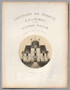 Architecture Pittoresque ou Monuments des xveme. Et xvieme. Siecles: Chateaux De France des XV et XVI Siecles: Frontispiece, Porte du Château de St Manvieux (Calvados)