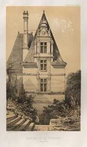 Architecture Pittoresque ou Monuments des xveme. Et xvieme. Siecles: Chateaux De France des XV et XVI Siecles: Pl. 37, Château De La Ranciere (Maine et Loire)
