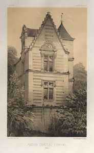 Architecture Pittoresque ou Monuments des XVeme. Et XVIeme. Siecles: Chateaux de France des XV et XVI Siecles: Pl. 55, Ancien Château D'Érival (Aisne)