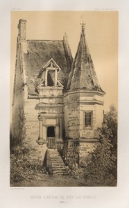 Architecture Pittoresque ou Monuments des XVeme. Et XVIeme. Siecles: Chateaux de France des XV et XVI Siecles: Pl. 86, Ancien Château de Gisy-Les-Nobles (Yonne)