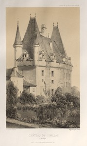 Architecture Pittoresque ou Monuments des XVeme. Et XVIeme. Siecles: Chateaux de France des XV et XVI Siecles: Pl. 51, Château De Jumillac (Dordogne)
