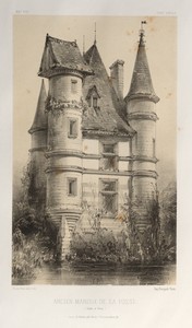 Architecture Pittoresque ou Monuments des XVeme. Et XVIeme. Siecles: Chateaux de France des XV et XVI Siecles: Pl. 63, Ancien Manoir De La Fosse (Saône et Loire)