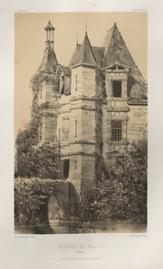 Architecture Pittoresque ou Monuments des XVeme. Et XVIeme. Siecles: Chateaux de France des XV et XVI Siecles: Pl. 78, Manoir de Belvau (Corrèze)
