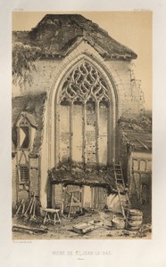 Architecture Pittoresque ou Monuments des xveme. Et xvieme. Siecles: Chateaux De France des XV et XVI Siecles: Pl.17, Ruine De St. Jean-Le-Bas (Aisne)