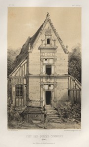 Architecture Pittoresque ou Monuments des XVeme. Et XVIeme. Siecles: Chateaux de France des XV et XVI Siecles: Pl. 81, FIEf Des Bordes-Compigny (Yonne)