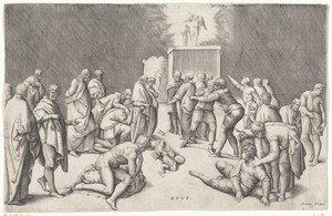 Ark des Verbonds in de tempel van Dagon