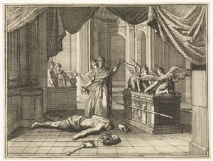 Ark des Verbonds in de tempel van Dagon