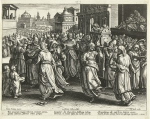 Ark des verbonds overgebracht naar de tempel van Salomo