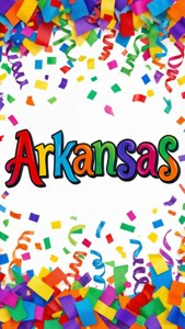 Arkansas Party Confetti