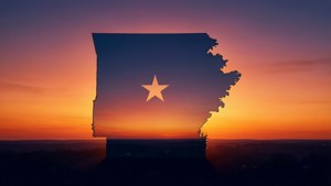 Arkansas Sunset Silhouette