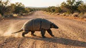 Armadillo on the Road