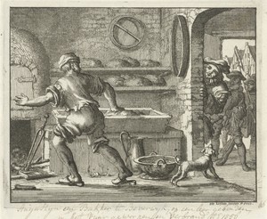 Arrestatie van Augustijn de Backer in zijn bakkerij, 1556