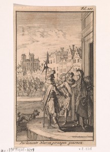 Arrestatie van een lid van het Parlement van Parijs, 1648