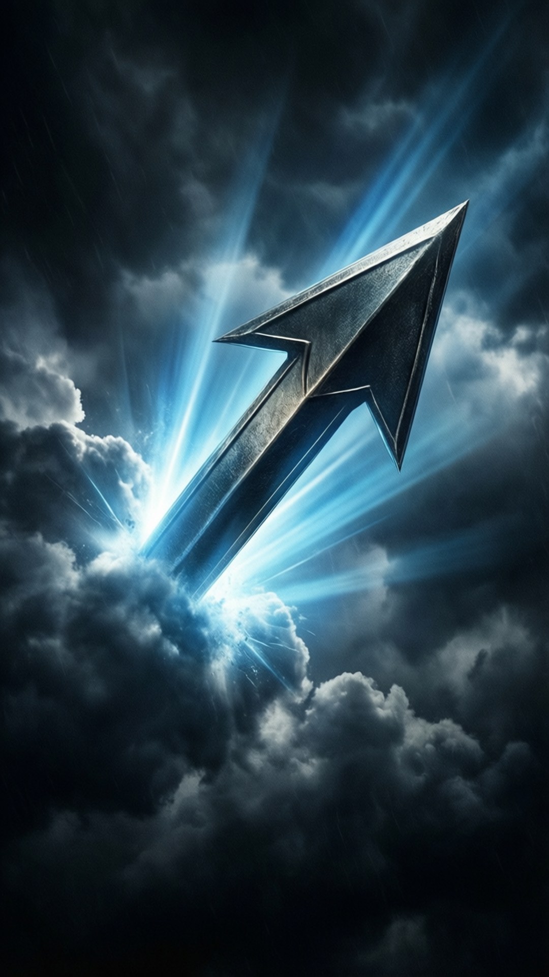 Arrow Through Storm by Wallpapers.art Studio