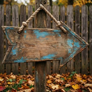 Arrow Wooden Sign