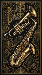 Art Deco Brass Poster