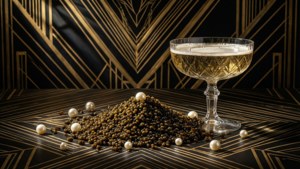 Art Deco Caviar Spill