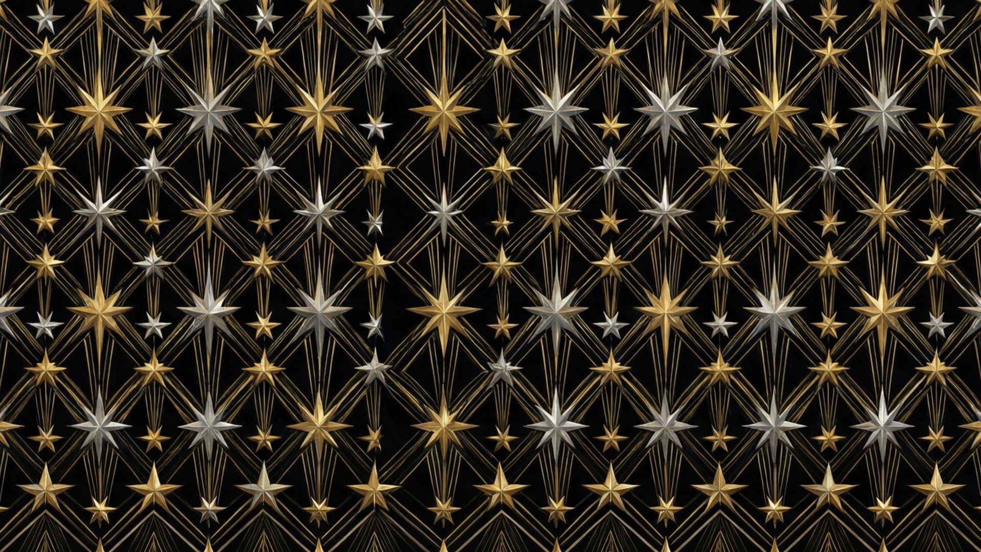 Art Deco Falling Star Pattern by Wallpapers.art Studio