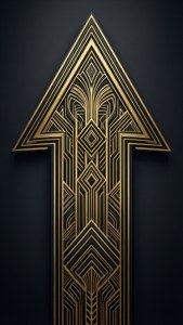 Art Deco Golden Arrow