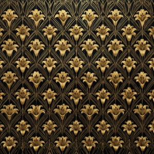 Art Deco Lily Pattern