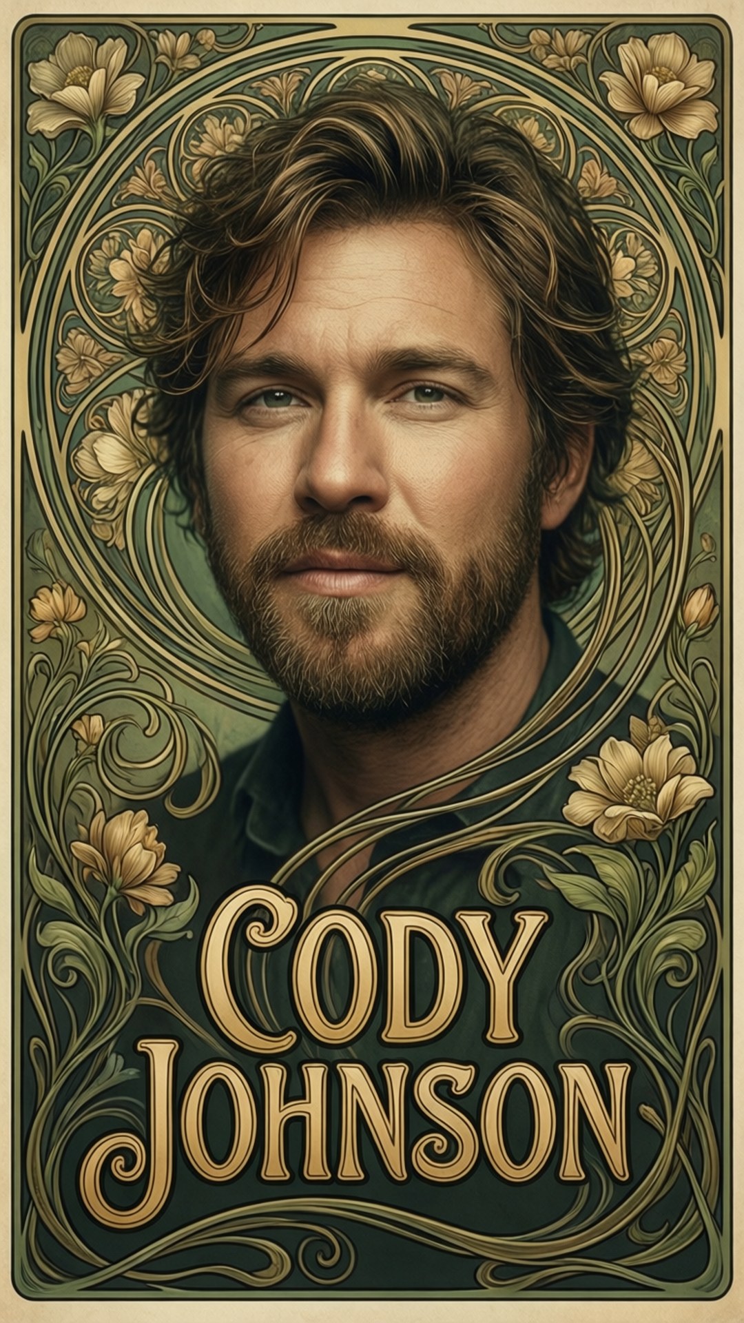 Art Nouveau Cody Poster by Wallpapers.art Studio