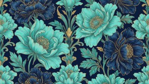 Art Nouveau Floral Elegance
